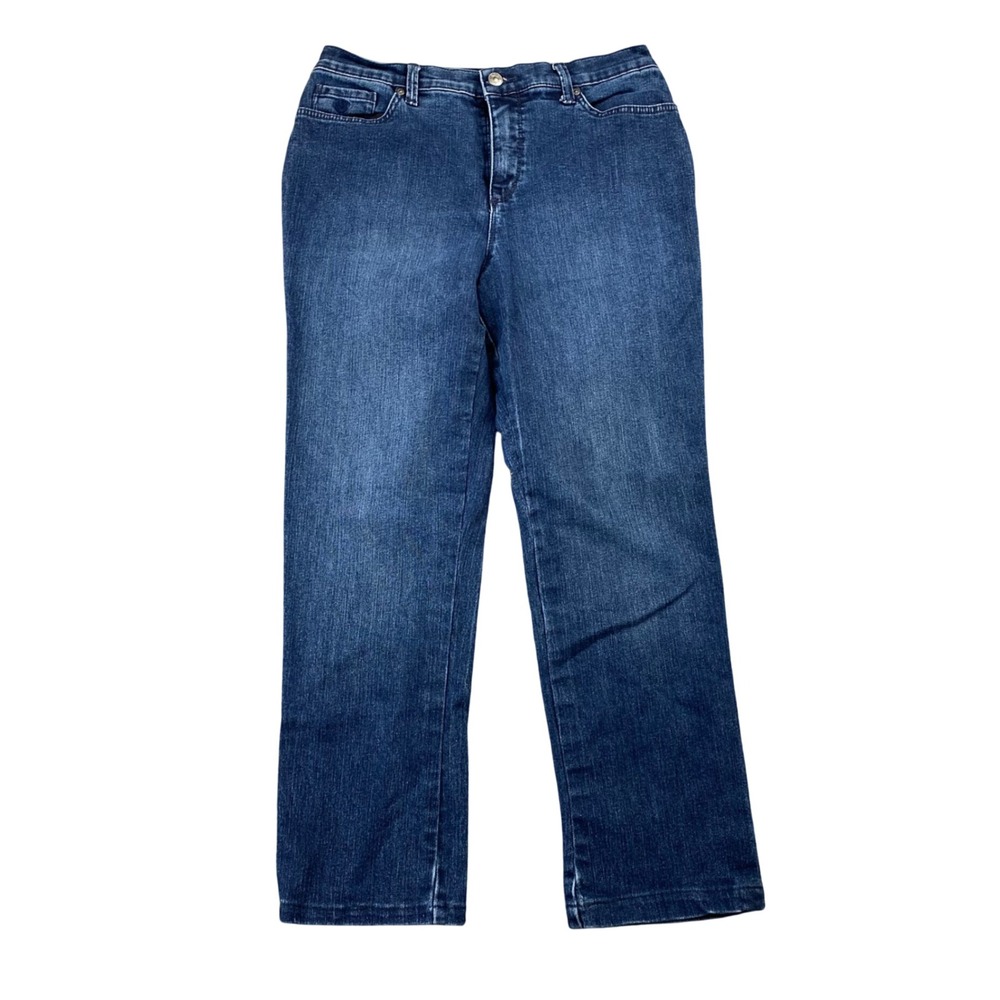 Gloria Vanderbilt Amanda Jeans Womens 10 Short Blue Stretch Straight Leg 2017